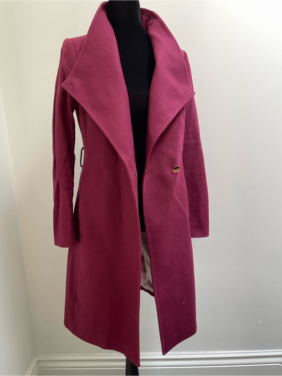 Ted Baker Jackets & Blazers - Ted Baker London Berry Wool Blend Wrap Coat with Belt, Size 1 (US 4-6)